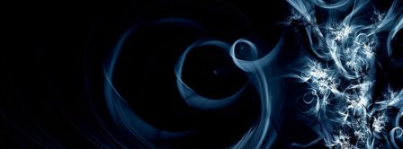 Abstract Artistic Black And Blue  Facebook Covers