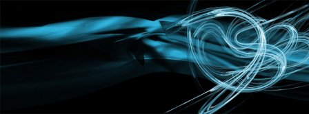 Abstract Artistic Blue Light  Facebook Covers