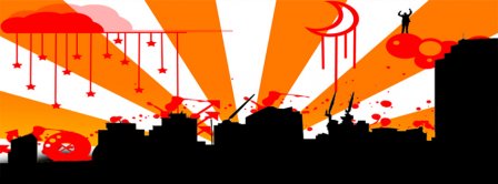 Abstract Artistic City  Facebook Covers