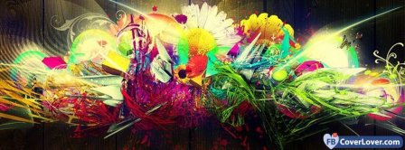 Abstract Artistic Colorful  Facebook Covers