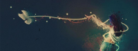 Abstract Artistic Dove  Facebook Covers