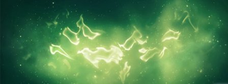 Abstract Artistic Green Light  Facebook Covers