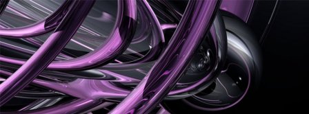Abstract Artistic Purple And Black  Facebook Covers