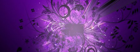 Abstract Artistic Purple World  Facebook Covers