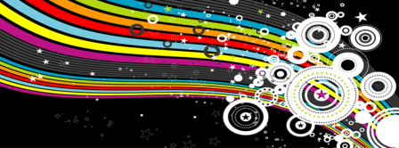 Abstract Artistic Rainbow Facebook Covers