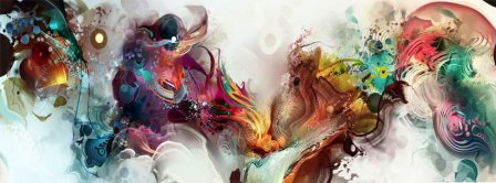 Abstract Artistic Space  Facebook Covers