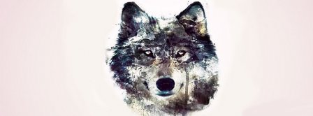 Abstract Artistic Wolf Facebook Covers