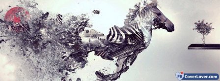 Abstract Artistic Zebra   Facebook Covers