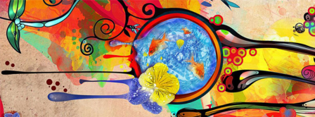 Abstract Artistic Colors  Facebook Covers