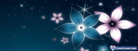 Abstract Flowers 4  Facebook Covers