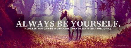 Always Be Yourself Facebook Covers