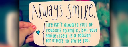 Always Smile Facebook Covers