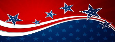 American Flag Stars Facebook Covers