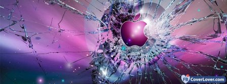 Apple Cracked Screen Facebook Covers