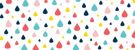 April Colorful Rain Facebook Covers