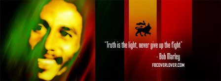 Bob Marley Never Give Up The Fight Facebook Covers