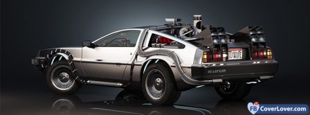 Back To The Future Dolorean Facebook Covers