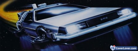 Back To The Future Dolorean 4 Facebook Covers