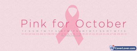 Breast Cancer Awareness Pink For October Facebook Covers