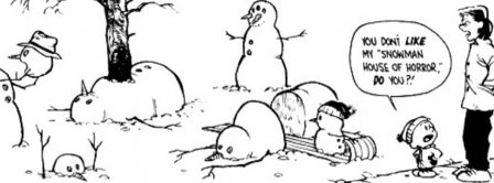 Calvin And Hobbes Snowman Facebook Covers