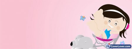 Girly Cartoon  Facebook Covers