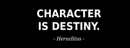 Character Is Destiny Heraclitus Facebook Covers