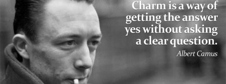 Charm Albert Camus Quote Facebook Covers