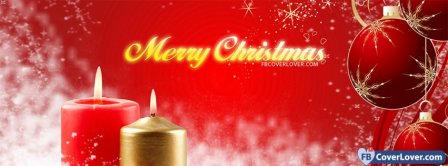 Merry Christmas Candles  Facebook Covers