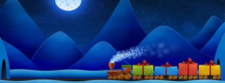 Christmas Gifts Train Facebook Covers