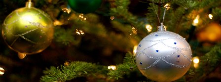 Christmas Tree Ornaments Lights Facebook Covers