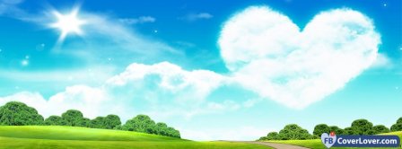 Cloud Heart Scenic  Facebook Covers