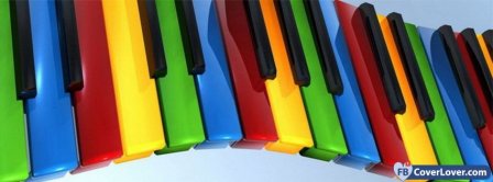 Color Piano Keys  Facebook Covers