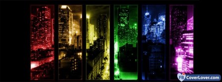 Colorful City View   Facebook Covers