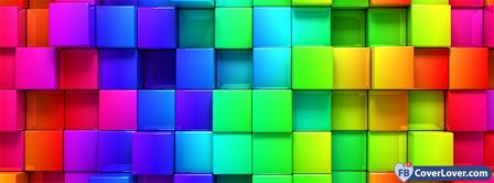 Colorful Cubes  Facebook Covers