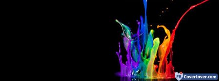 Colorful Paint Drop  Facebook Covers