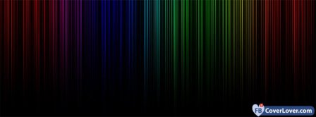 Colorful Lights Lines Rainbow  Facebook Covers