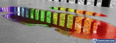 Colorful Puddle Facebook Covers