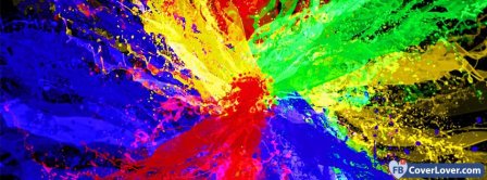 Colorful Splash  Facebook Covers