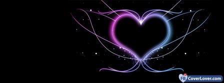 Colorful Cool Heart 1  Facebook Covers