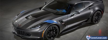 Black Corvette Stringray Facebook Covers