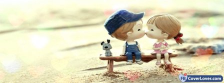 Cute Couple Kissing Facebook Covers