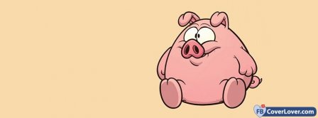 Cute Pig Facebook Covers