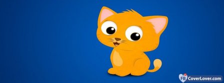 Cute Orange Cat Facebook Covers