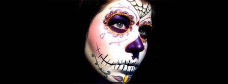 Day Of The Dead Costume Girl Facebook Covers