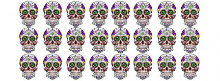 Day Of The Dead Skulls Facebook Covers