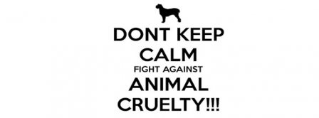 Dont Keep Calm Against Animal Cruelty Facebook Covers