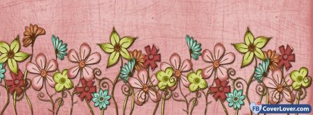 Drawing Flowers Facebook Covers