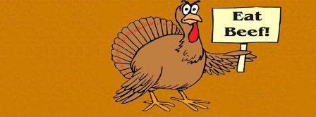 Eat Beef Thanksgiving Facebook Covers