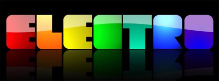 Electro Letters Colorful  Facebook Covers