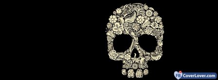 Flowers Skull Facebook Covers